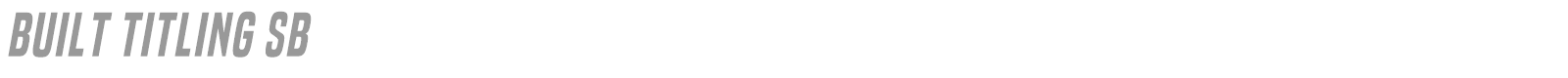 Built Titling font preview